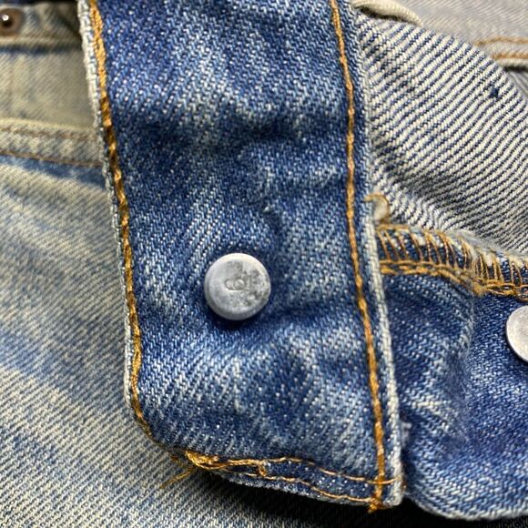 Vintage Levi's 501 Redline Selvedge Denim #6 Button Fly 70s USA Jeans 30x29 - Picture 12 of 16